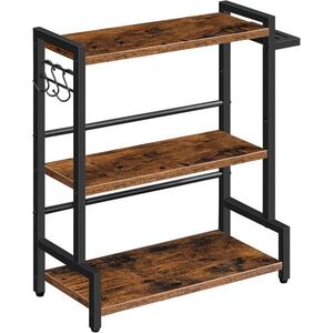 Stolní kuchyňský regál Vasagle Noby 43 cm hnědý/černý obraz
