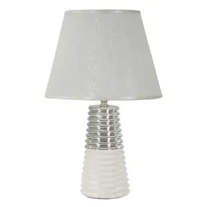 Mauro Ferretti Stolní lampa Candela 41 cm stříbrná obraz