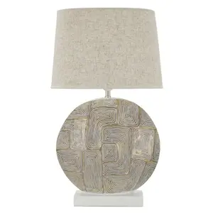 Mauro Ferretti Stolní lampa Eclips 64 cm béžová obraz