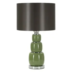 Mauro Ferretti Stolní lampa Eva Three 55 cm černo-zelená obraz