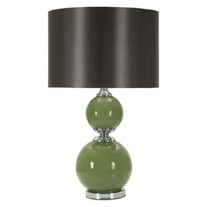 Mauro Ferretti Stolní lampa Eva Two 65 cm černo-zelená obraz