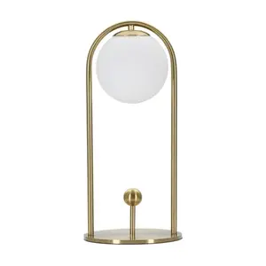 Mauro Ferretti Stolní lampa Glamy Arc A 47 cm zlatá obraz