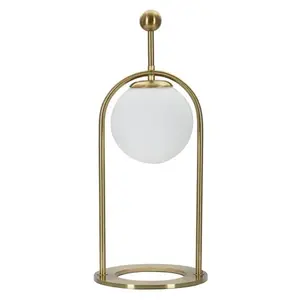 Mauro Ferretti Stolní lampa Glamy Arc B 50 cm zlatá obraz