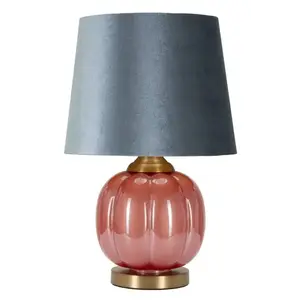 Mauro Ferretti Stolní lampa Helene Ball 50 cm modro-červená obraz
