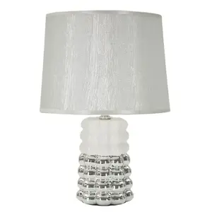 Mauro Ferretti Stolní lampa Lace 33 cm stříbrná obraz