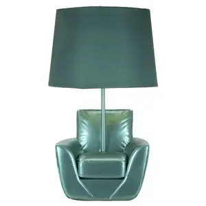 Mauro Ferretti Stolní lampa Midcentury 46 cm tyrkysová obraz
