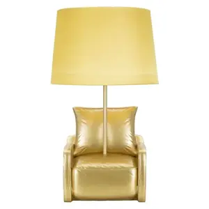 Mauro Ferretti Stolní lampa Midcentury 46 cm žlutá obraz