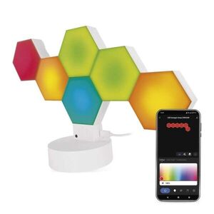 EMOS Stolní LED lampa GoSmart Hexagon 6 dílů vícebarevná/bílá obraz