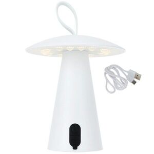H&S Decoration Stolní USB LED lampa BOLETE 17 cm bílá obraz