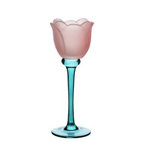 Mondex Svícen Julietta 22 cm modrý/růžový obraz