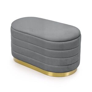 Ak furniture Taburet Bella grafitový obraz