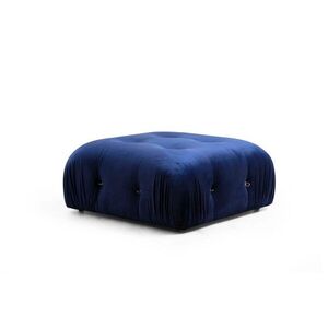 Hanah Home Taburet Bubble 95 cm samet modrý obraz
