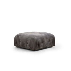 Hanah Home Taburet Bubble 95 cm samet šedý obraz