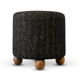 Kontrast Taburet Kioto 38 cm černý/ořech obraz