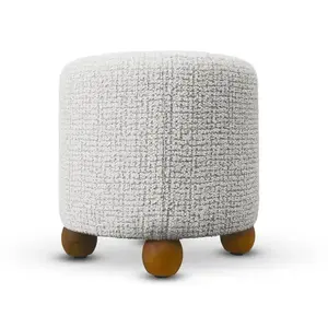 Kontrast Taburet Kioto 38 cm šedý/dub přírodní obraz
