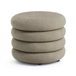 Ak furniture Taburet Mollis bouclé moka obraz