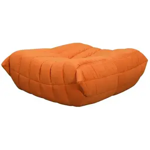 LivinHill Taburet Nua 86 cm samet oranžový obraz