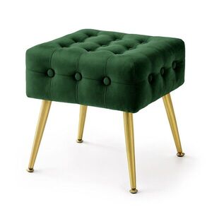Ak furniture Taburet Quadra lahvově zelený obraz