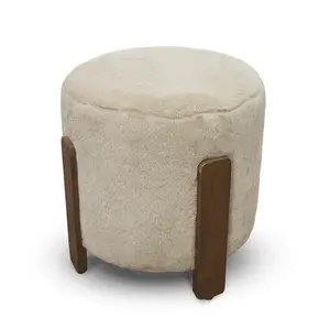 Kontrast Taburet Seul 37 cm béžový/ořech obraz