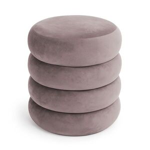 Ak furniture Taburet Snuggo II tmavě růžový obraz