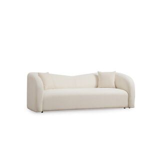 Hanah Home Třímístná pohovka Asos 225 cm bouclé krémová obraz