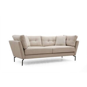 Hanah Home Třímístná pohovka Mapa 214 cm krémová obraz