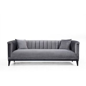 Hanah Home Třímístná pohovka Trendy 225 cm tmavě šedá obraz
