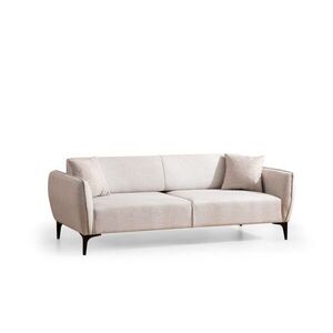 Hanah Home Třímístná rozkládací pohovka Belissimo 220 cm bílá obraz