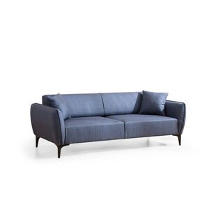 Hanah Home Třímístná rozkládací pohovka Belissimo 220 cm modrá obraz