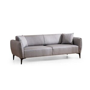 Hanah Home Třímístná rozkládací pohovka Belissimo 220 cm šedá obraz