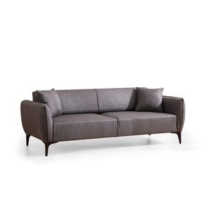 Hanah Home Třímístná rozkládací pohovka Belissimo 220 cm tmavě šedá obraz