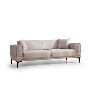 Hanah Home Třímístná rozkládací pohovka Horizon 230 cm ecru obraz
