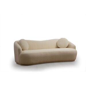 Hanah Home Třímístní pohovka Ancona 225 cm boucle krémová obraz