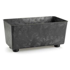 HowHomely Truhlík s nožičkami Salvia 28, 5x17 cm černý beton obraz