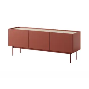 Piaski TV stolek Color 144 červený/dub linea obraz