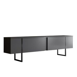 Kalune Design TV stolek Luxe 180 cm antracit/černý obraz
