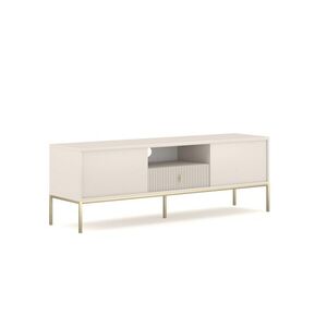 Vivaldi TV stolek Maggiore 154, 5 cm kašmírový/zlatý obraz