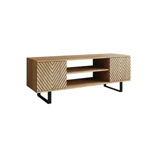 ADRK TV stolek SOLERO Chevron 135 cm dub craft obraz