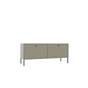 ADRK TV stolek Tilina 2D 120 cm eukalyptus/černý obraz