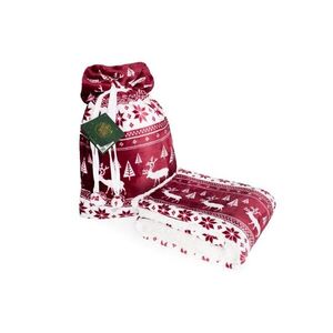 Faro Vánoční deka Saco 004 150x200 cm vínová obraz
