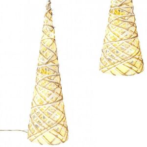 Koopman Vánoční LED stromek HOLLY 60 cm teplá bílá obraz