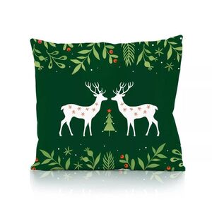 Faro Vánoční povlak na polštář Holly Jolly 003 45x45 cm zelený obraz