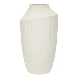 Mauro Ferretti Váza Ice Pot 50, 5 cm krémová obraz