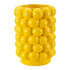 Mauro Ferretti Váza Lemons 28 cm žlutá obraz