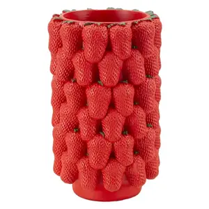 Mauro Ferretti Váza Strawberry 32 cm červená obraz