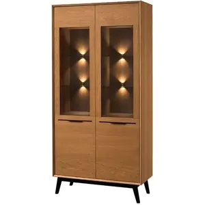 Szynaka Vitrína Lazure 12 s LED osvětlením 95 cm dub Rustikal karamelový obraz