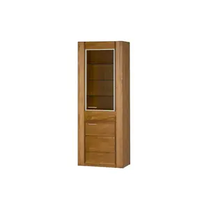 Szynaka Vitrína Velvet II 11 75 cm z masivu pravá s LED osvětlením dub Rustikal obraz