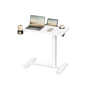 SONGMICS Výškově nastavitelný odkládací stolek Vasagle Elev 70 cm bílý obraz