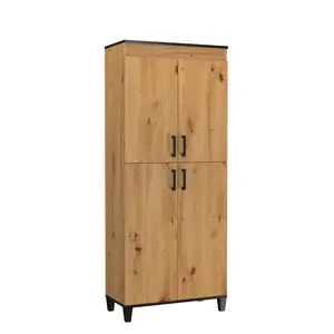 ADRK Vysoká úložná skříňka Polany 17 80 cm dub Artisan obraz