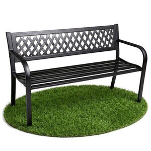 Ak furniture Zahradní lavička KALIA černá obraz